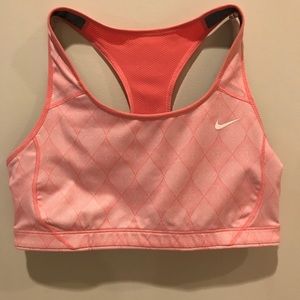 Nike Dri-Fit Coral Pink Sports Bra M